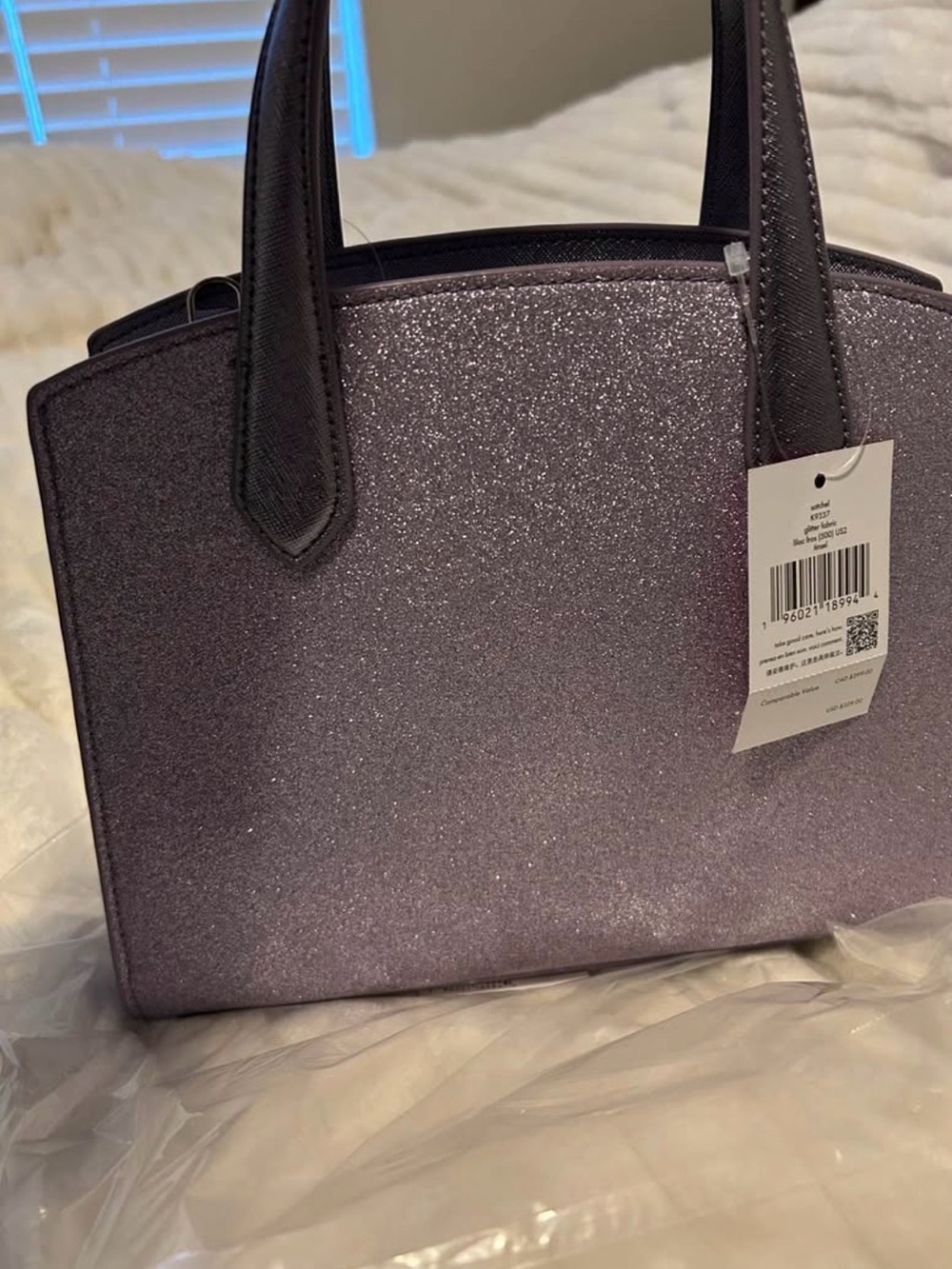 Sparkle Purse in Lavender Purple